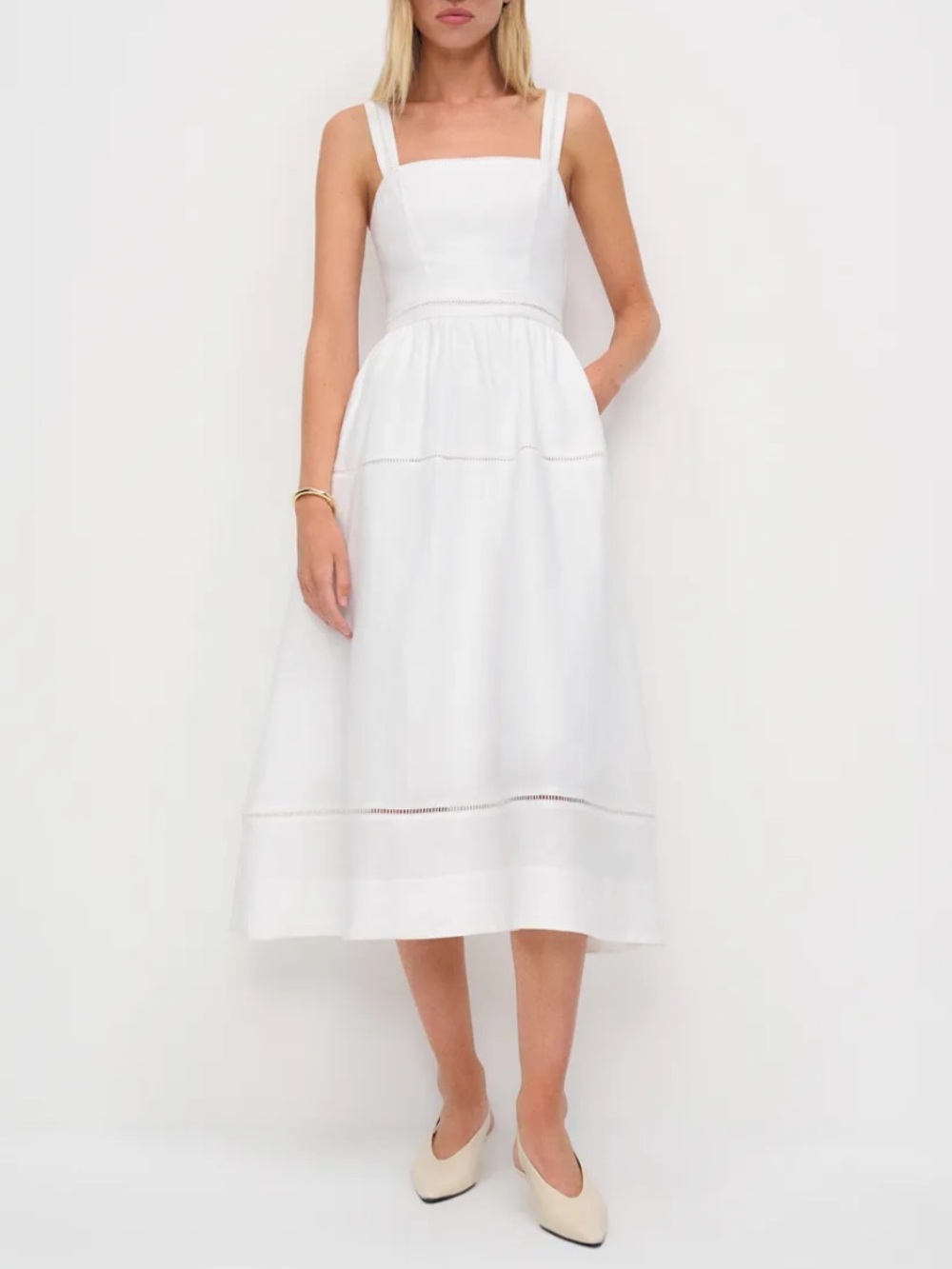 Reformation Everett Linen Dress